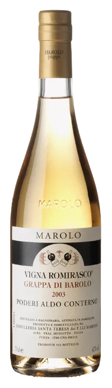 grappa-barolo-romirasco-aldo-conterno-marolo-70cl Grappa di Barolo Romirasco (Poderi Aldo Conterno) de Marolo - Bouteille de Grappa