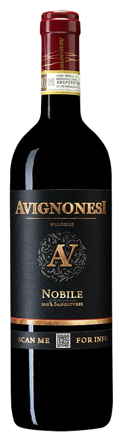 Vino Nobile di Montepulciano de Avignonesi - Bouteille de Vin rouge Biodynamique de la Toscane