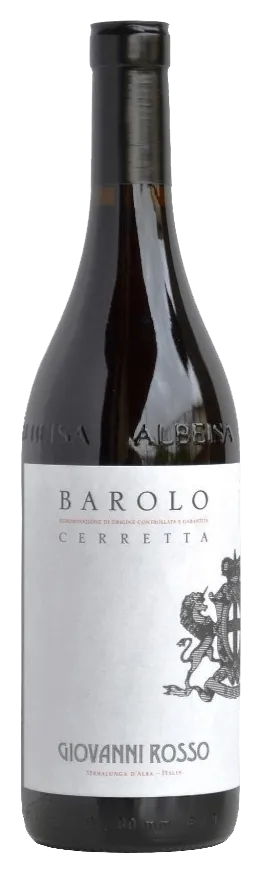 Barolo Cerretta von Giovanni Rosso - Flasche Rotwein aus dem Piemont