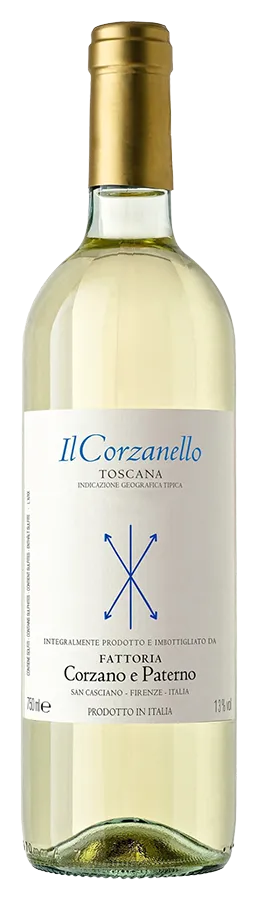 Bianco Il Corzanello de Corzano e Paterno - Bouteille de Vin blanc Biologique de la Toscane
