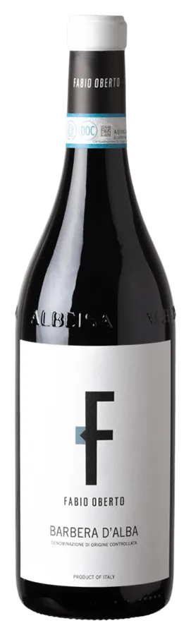 Barbera d'Alba von Fabio Oberto - Flasche Rotwein aus dem Piemont