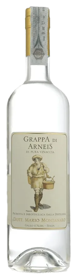 Grappa di Arneis von Mario Montanaro - Flasche Grappa aus dem Piemont
