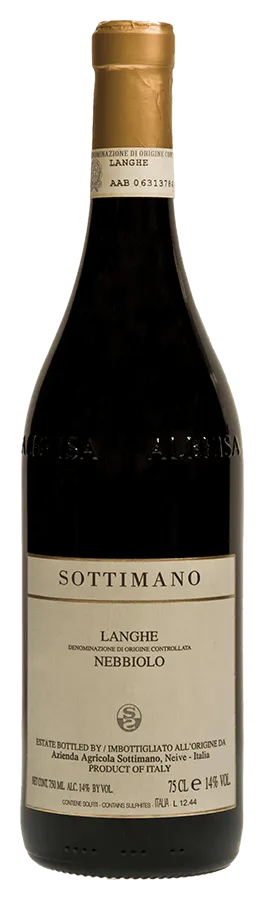 Langhe Nebbiolo von Sottimano - Flasche Rotwein aus dem Piemont