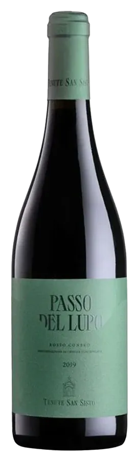 Rosso Conero Passo Lupo von Tenute San Sisto - Flasche Rotwein aus den Marken