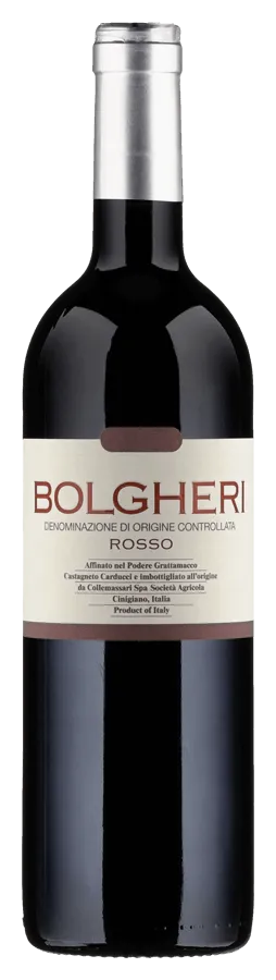 Bolgheri rosso von Grattamacco - Flasche Rotwein Biologisch aus der Toskana