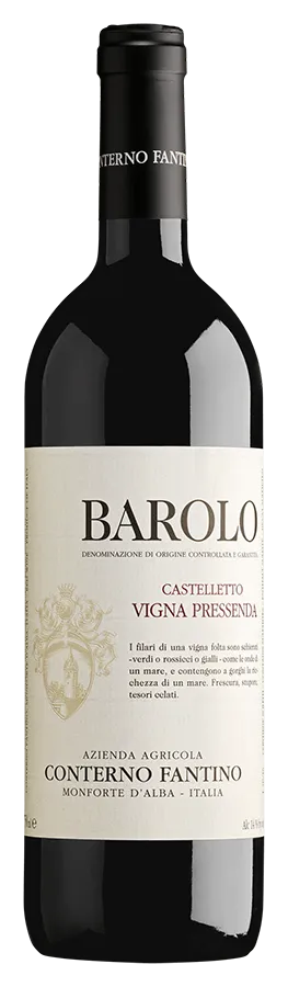 Barolo Castelletto "Vigna Pressenda" Barolo Castelletto 'Vigna Pressenda' von Conterno Fantino - Flasche Rotwein aus dem Piemont