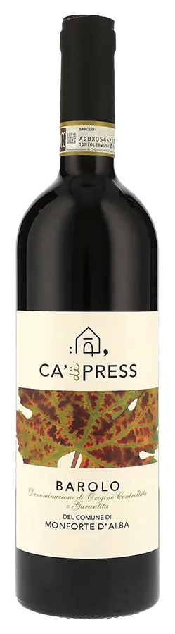 Barolo Comune di Monforte d'Alba de Ca' di Press - Bouteille de Vin rouge du Piémont