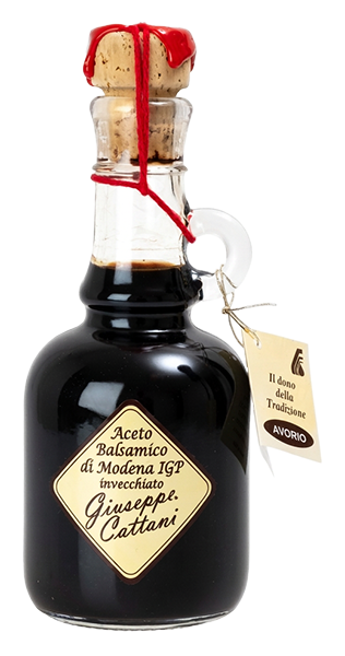 Aceto balsamico di Modena IGP Avorio invecchiato 12 anni von Acetaia Cattani - Flasche mit 12jährigem Balsamico-Essig aus Modena