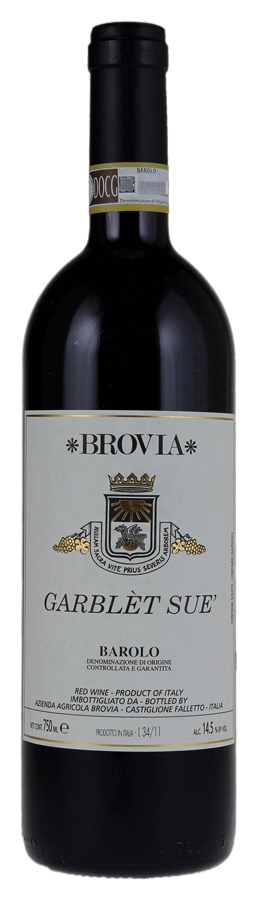 Barolo 'Garblèt Sue' von Az. Agr. Brovia - Flasche Rotwein aus dem Piemont
