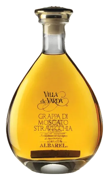 Grappa Moscato Stravecchia - Albarel von Villa de Varda - Flasche Grappa aus dem Südtirol