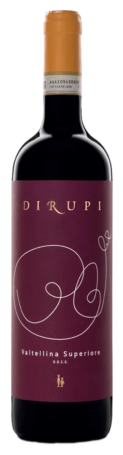 Valtellina Superiore de Dirupi - Bouteille de Vin rouge Biologique de la Lombardie