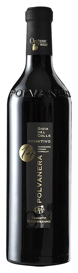 Primitivo Gioia del Colle '14' von Polvanera - Flasche Rotwein Biologisch aus Apulien