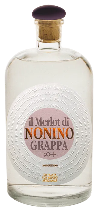 Grappa Il Merlot von Nonino - Flasche Grappa aus dem Friaul