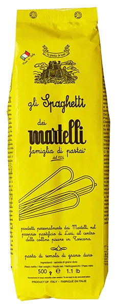 gli Spaghetti gli Spaghetti von Martelli Pasta - 500g Verpackung von Pasta aus Hartweizen aus Italien