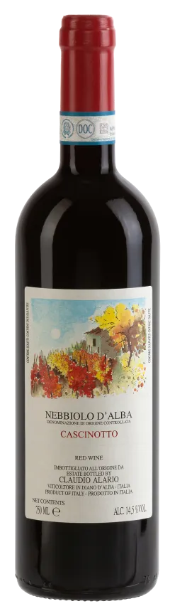 Nebbiolo d'Alba Cascinotto Nebbiolo d'Alba Cascinotto von Claudio Alario - Flasche Rotwein aus dem Piemont