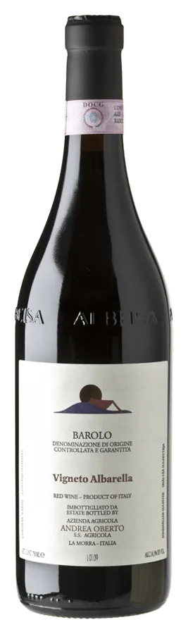 Barolo Albarella von Andrea Oberto - Flasche Rotwein aus dem Piemont