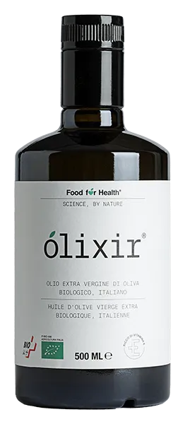 Olio extra vergine EVO 500ml Olio extra vergine d'oliva d'Olixir (FoodforHealth) - Bouteille de 0,5 l d'huile d'olive de Sicile