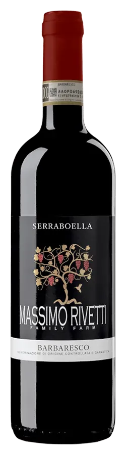 Barbaresco Riserva Serraboella von Massimo Rivetti - Flasche Rotwein Biologisch aus dem Piemont
