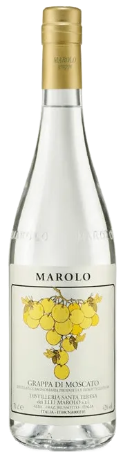 grappa-moscato-marolo-70cl Grappa di Moscato von Marolo - Flasche Grappa aus dem Piemont