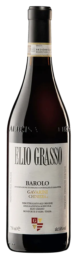Barolo Gavarini Chiniera von Elio Grasso - Flasche Rotwein aus dem Piemont