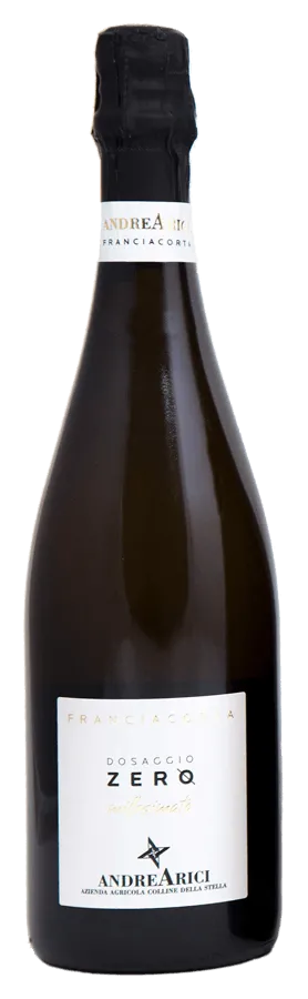 franciacorta-dosaggio-zero-millesimato-andrea-arici Franciacorta Dosaggiozero Millesimato von Colline della Stella - Flasche Schaumwein aus der Lombardei