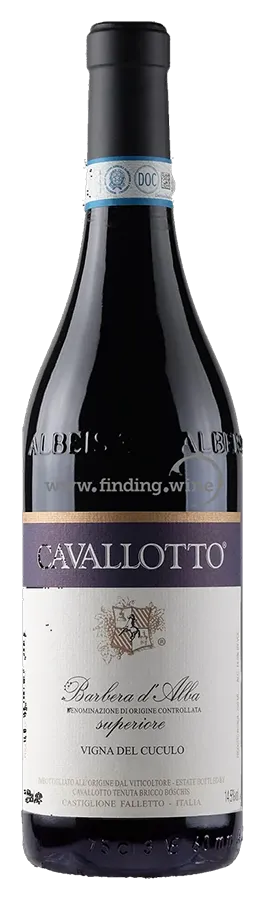 Barbera d'Alba Vigna Cuculo von Cavallotto Bricco Boschis - Flasche Rotwein Biologisch aus dem Piemont