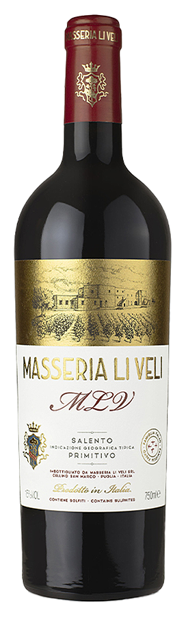 LI-VELI-Masseria-Li-Veli-Salento-Rosso-IGT-75cl MLV Masseria Li Veli Salento Rosso de Li Veli - Bouteille de Vin rouge Biologique des Pouilles