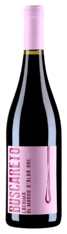 Lacrima di Morro d'Alba von Buscareto - Flasche Rotwein aus den Marken