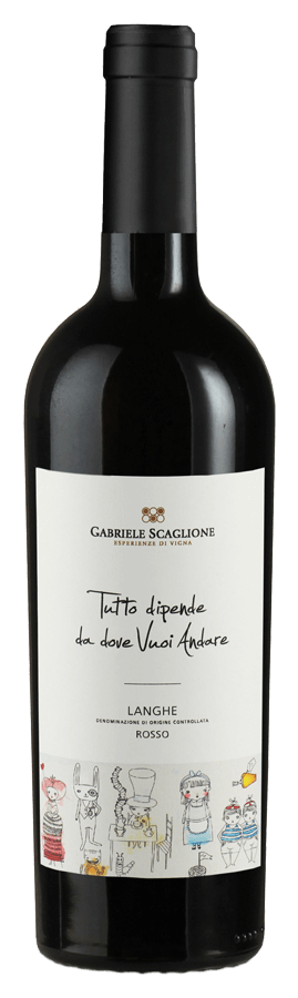 Langhe Rosso von Gabriele Scaglione - Flasche Rotwein aus dem Piemont