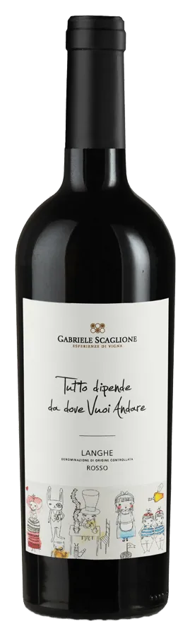 Langhe Rosso von Gabriele Scaglione - Flasche Rotwein aus dem Piemont