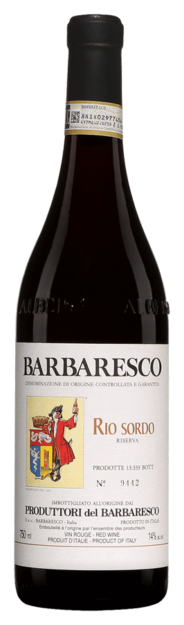Barbaresco Riserva 'Rio Sordo' von Produttori del Barbaresco - Flasche Rotwein aus dem Piemont