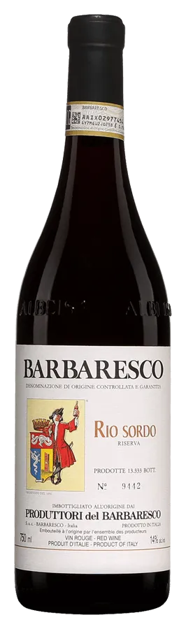 barbaresco-rio-sordo-produttori-del-barbaresco Barbaresco Riserva 'Rio Sordo' von Produttori del Barbaresco - Flasche Rotwein aus dem Piemont