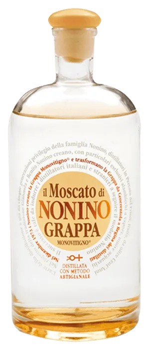 grappa-il-moscato-artigianale-monovitigno-nonino Grappa Il Moscato von Nonino - Flasche Grappa aus dem Friaul