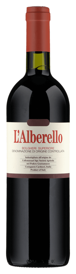 L'Alberello von Grattamacco - Flasche Rotwein Biologisch aus der Toskana