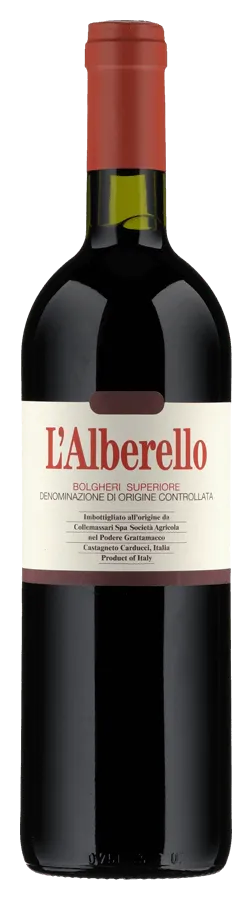 lalberello-bolgheri-superiore-podere-grattamacco-toscana L'Alberello von Grattamacco - Flasche Rotwein Biologisch aus der Toskana