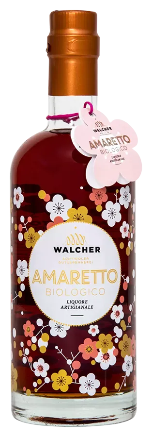 Amaretto Liquore Artigianale von Walcher - Flasche Likör Biologisch aus dem Südtirol