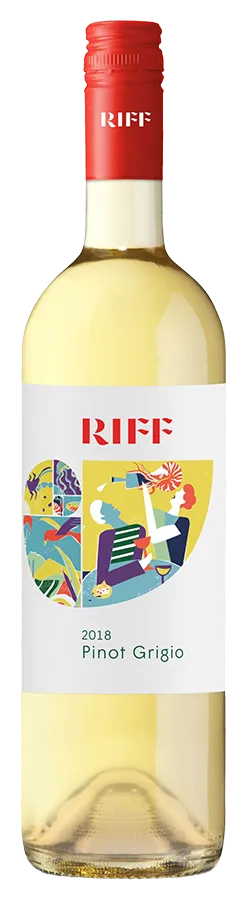 Riff Pinot Grigio Riff Pinot Grigio von Cantina Riff - Flasche Weisswein aus der italienischen Region Venetien