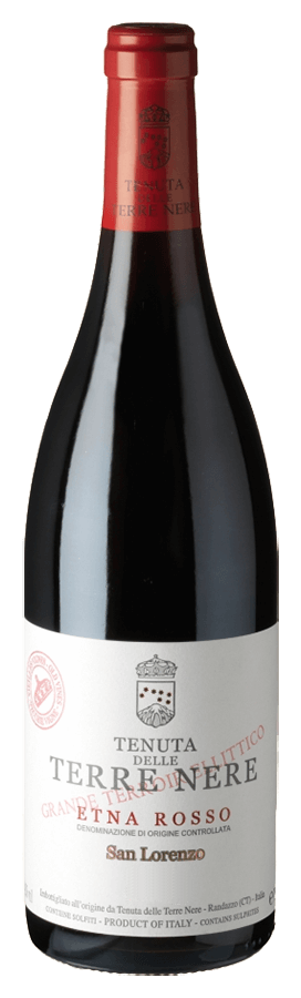 san-lorenzo-etna-rosso-terre-nere-doc-75cl San Lorenzo, Etna Rosso von Tenuta Terre Nere - Flasche Rotwein aus Sizilien