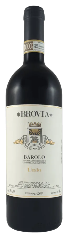 barolo-unio-castiglione-falletto-brovia Barolo Unio von Az. Agr. Brovia - Flasche Rotwein aus dem Piemont
