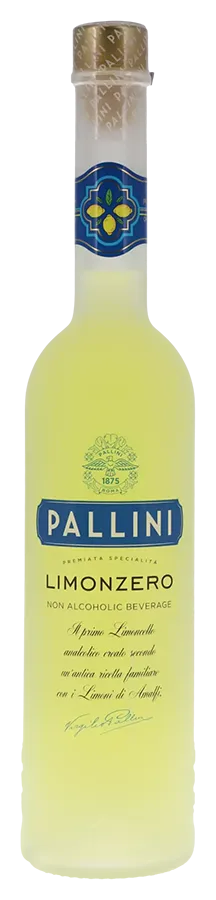 Limonzero Liquore di Limoni Limonzero Liquore di Limoni de Pallini - Bouteille de liqueur de citron sans alcool en provenance d'Italie