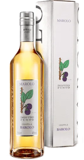 Grappa di Barolo Doppio Fusto von Marolo - Flasche Grappa aus dem Piemont