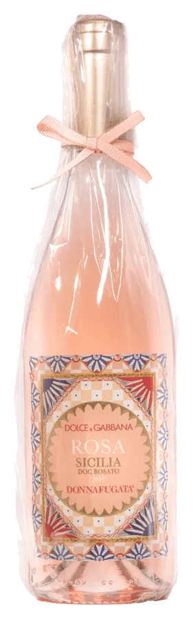 Rosa Dolce&Gabbana e Donnafugata Sicilia DOC Rosato - Flasche Roséwein aus Sizilien Rosa Dolce & Gabbana de Donnafugata - Bouteille de Vin rosé de Sicile