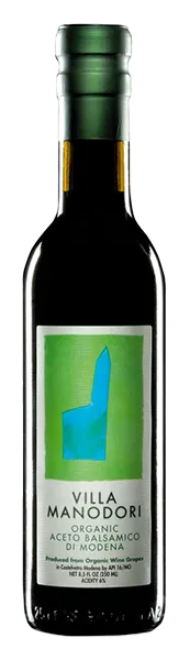 Aceto Balsamico di Modena Organic Aceto Balsamico di Modena biologico de Villa Manodori - Bouteille de vinaigre balsamique d'Emilie-Romagne
