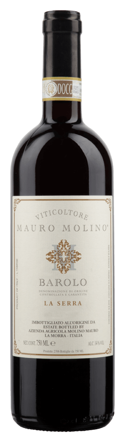 Barolo La Serra von Mauro Molino - Flasche Rotwein aus dem Piemont