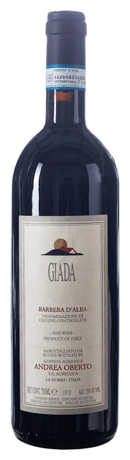 Giada, Barbera d'Alba de Andrea Oberto - Bouteille de Vin rouge du Piémont