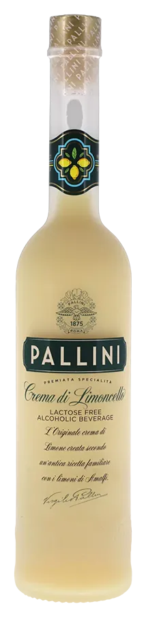 Limoncello Crema Liquore di Limoni de Pallini - Bouteille de liqueur de citron d'Italie