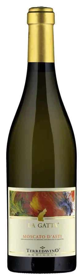 Moscato d'Asti La Gatta von Vite Colte - Flasche Weisswein aus dem Piemont