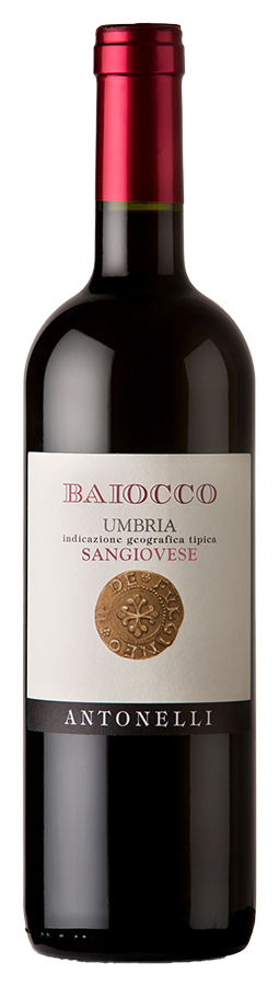 Baiocco Umbria Rosso von Antonelli San Marco - Flasche Rotwein Biologisch aus Umbrien