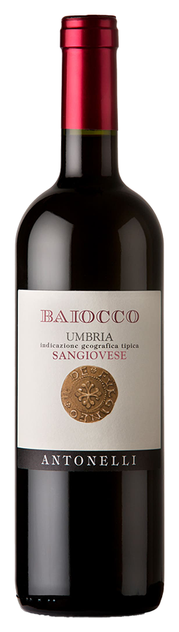 ANTONELLI-Baiocco-Umbria-Rosso-IGT-75cl Baiocco Umbria Rosso de Antonelli San Marco - Bouteille de Vin rouge Biologique de l'Oumbrie