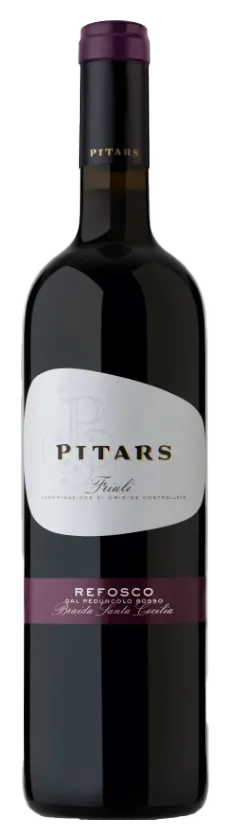 Refosco dal Peduncolo Braida Santa Cecilia de Pitars - Bouteille de Vin Rouge de la région italienne Frioul